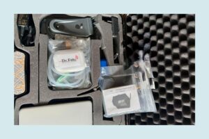 Mobiles Ultraschallgerät für die tierärztliche Untersuchung im Transportkoffer